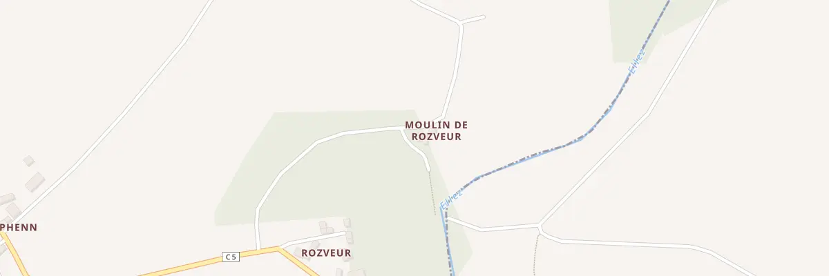 Plan du 32 Moulin de Rosveur à Plonévez-du-Faou
