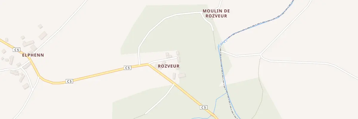 Plan du 1981Z Rosveur à Plonévez-du-Faou