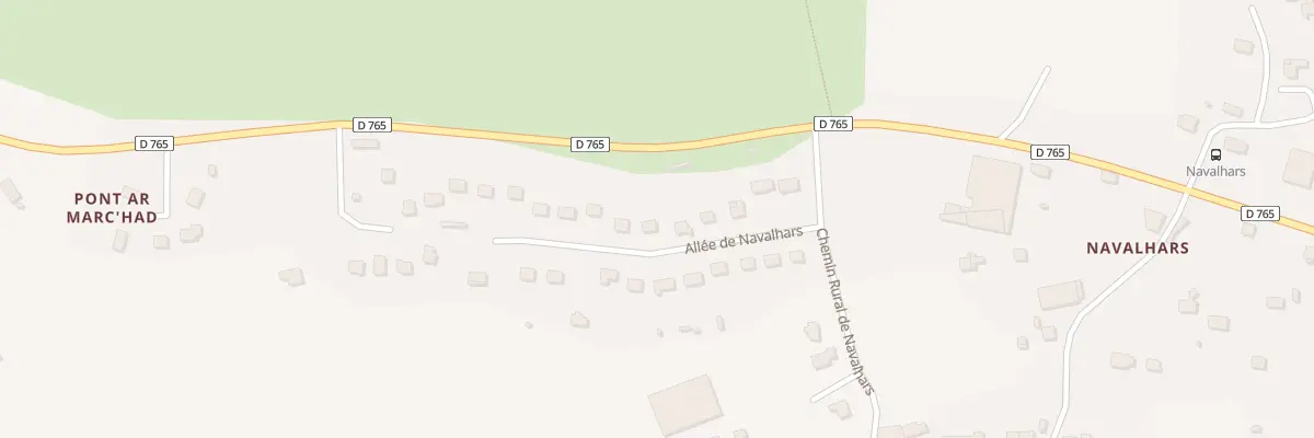 Plan du 12 All de Navalhars à Rosporden
