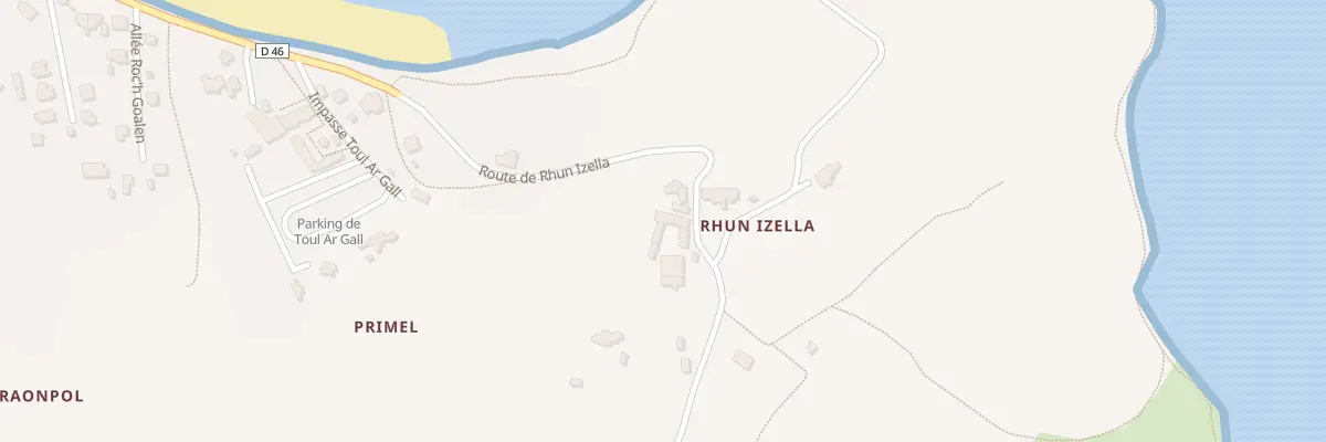 Plan du 1190 Rte de Rhun Izella à Plougasnou