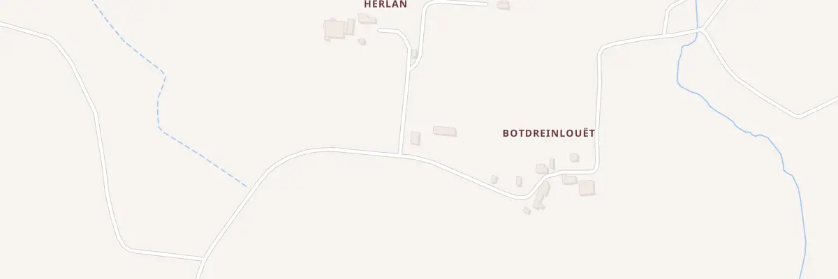 Plan du 1980S Herlan à Plonévez-du-Faou