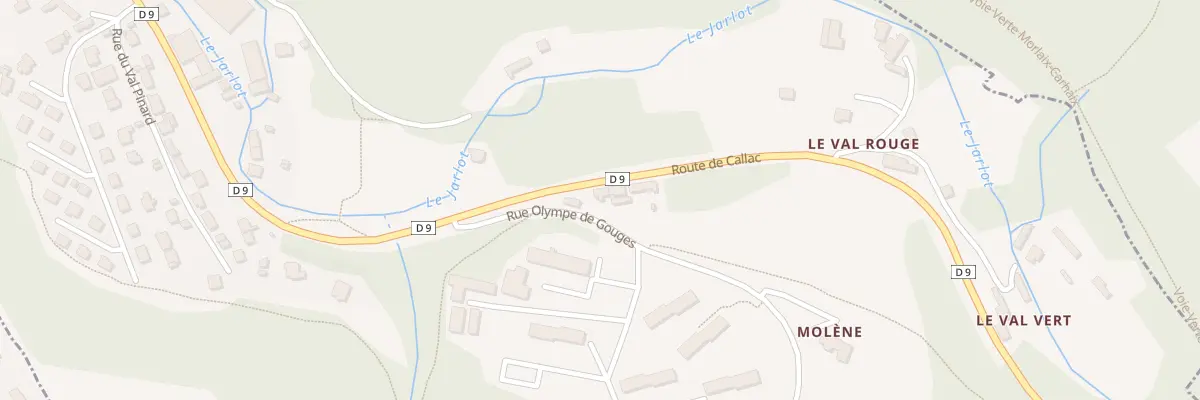 Plan du 95 Rte de Callac à Morlaix