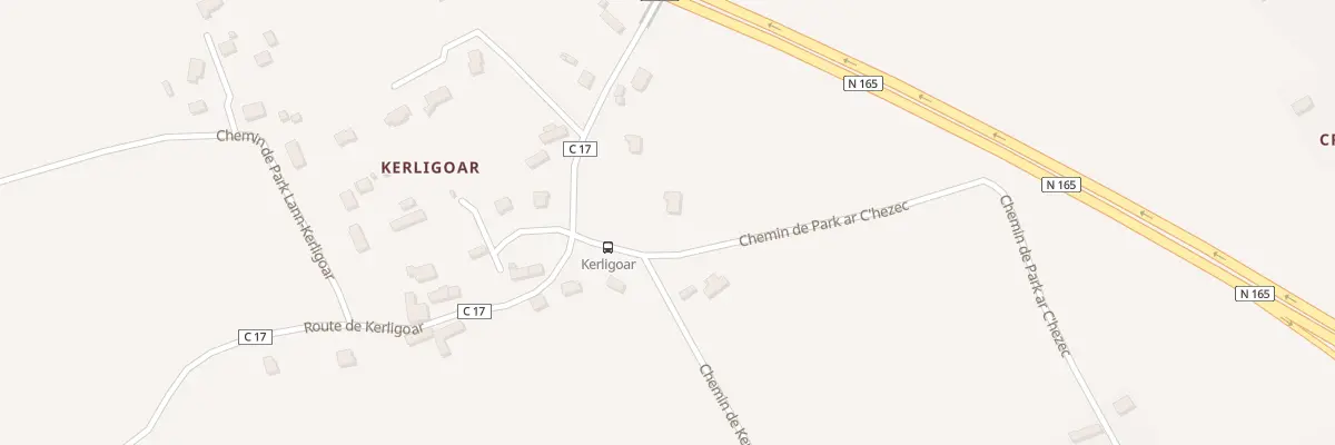 Plan du 1 Che de Park Ar C’Hezec à Melgven