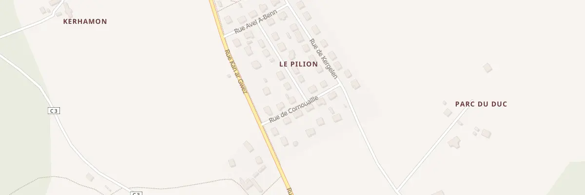Plan du 4 Rue de Cornouaille à Plourin-lès-Morlaix