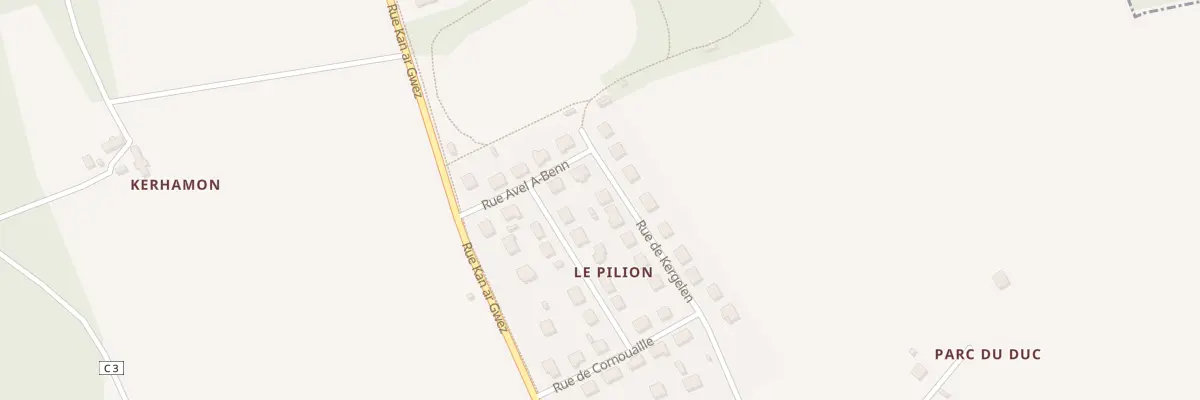 Plan du 1 Rue Kergelen à Plourin-lès-Morlaix