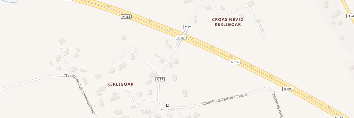 Plan du 5 Rte de Kerligoar à Melgven