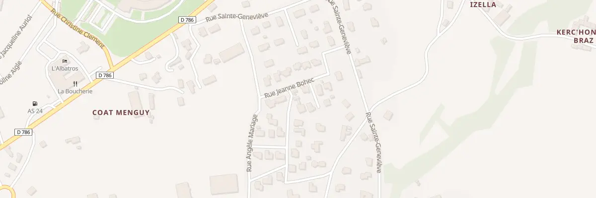Plan du 23 Rue Jeanne Bohec à Morlaix