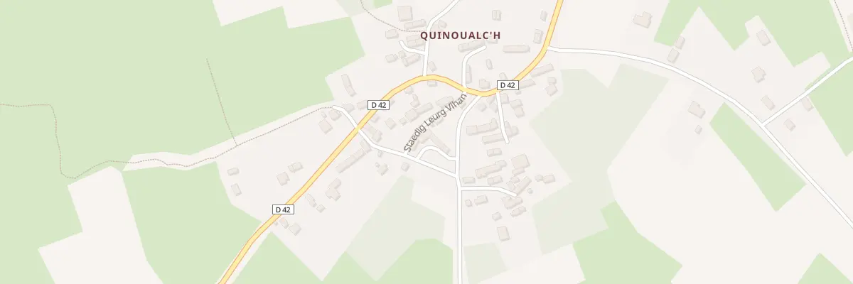 Plan du 53 Quinoualc’H à Berrien