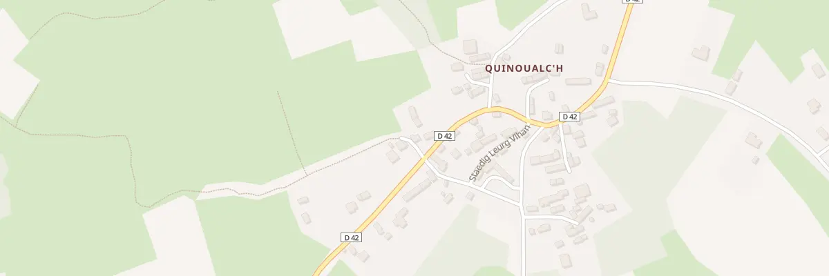 Plan du 40 Quinoualc’H à Berrien