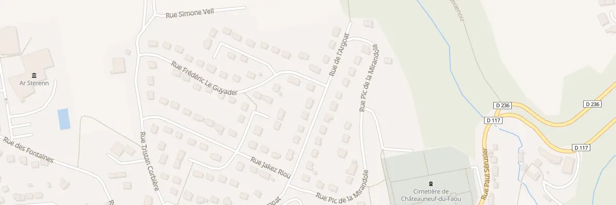 Plan du 24 Rue de l’Argoat à Châteauneuf-du-Faou