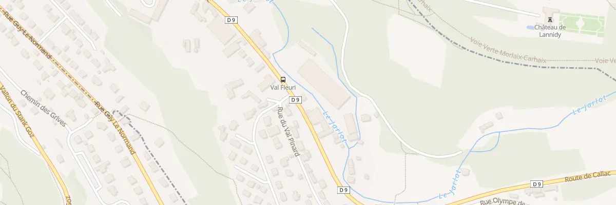 Plan du 76 Rte de Callac à Morlaix