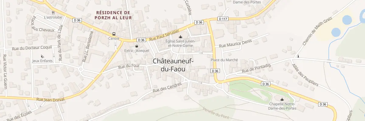 Plan du 5 Pl André Le Gall à Châteauneuf-du-Faou