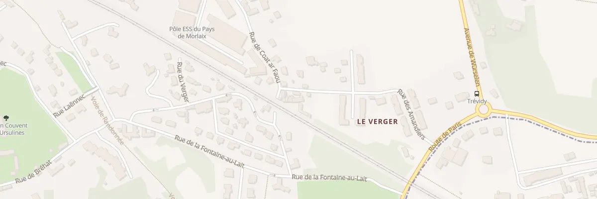 Plan du 10 Rue Coat Ar Faou à Morlaix
