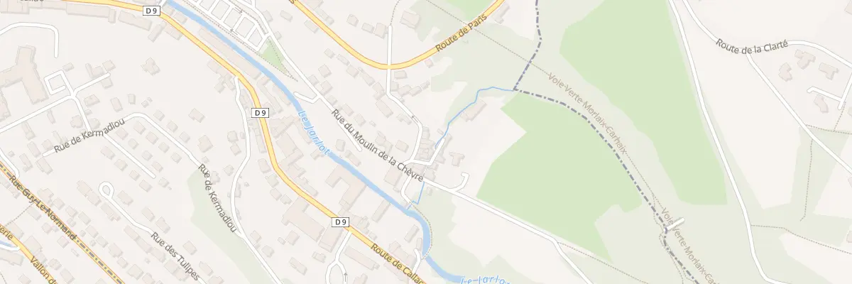 Plan du 7 Rue de la Fouasserie à Morlaix