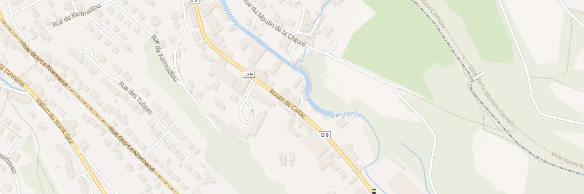 Plan du 70 Rue de Callac à Morlaix