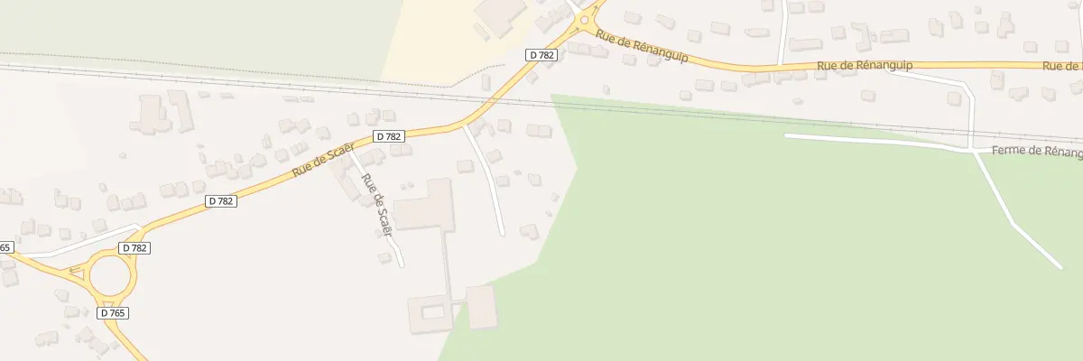 Plan du 24B Rue de Scaër à Rosporden