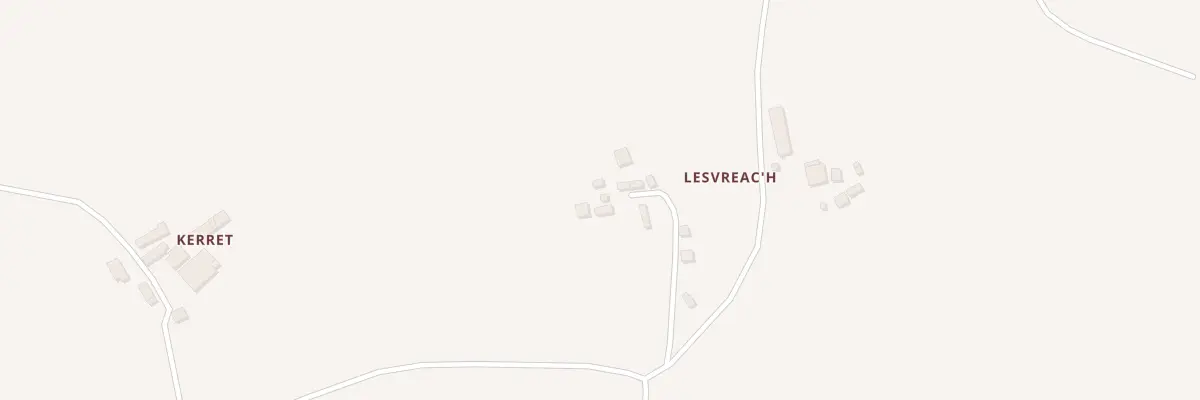 Plan du 214 Lesvreach Vras à Plonévez-du-Faou