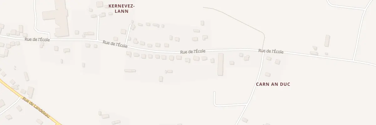 Plan du 51 Rue de l’Ecole à Plonévez-du-Faou