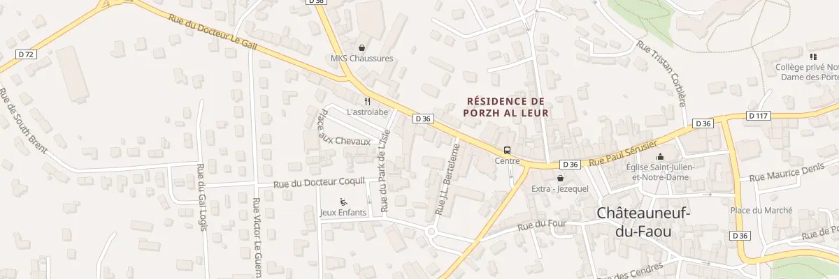 Plan du 10 Rue du Général de Gaulle à Châteauneuf-du-Faou