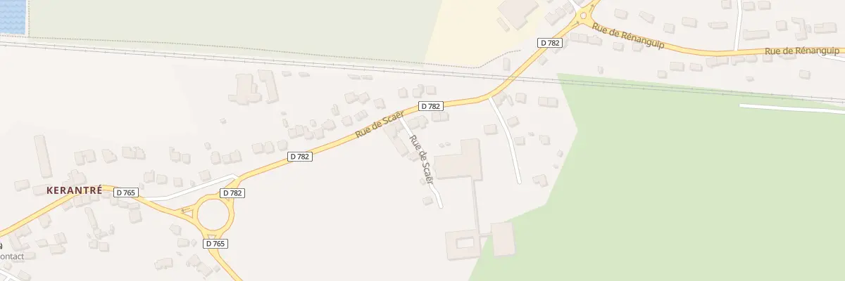 Plan du 12 Rue de Scaër à Rosporden
