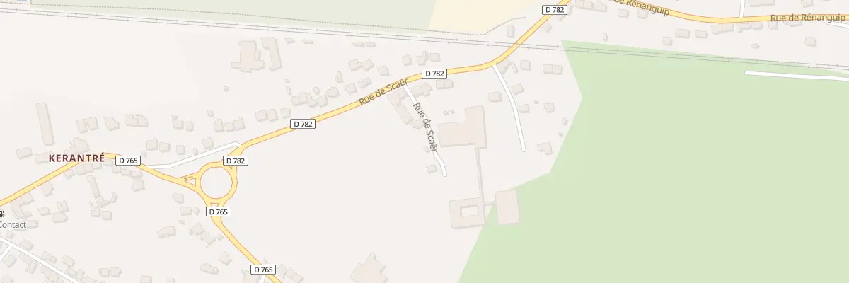 Plan du 8 Rue de Scaër à Rosporden