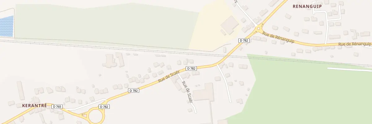 Plan du 51 Rue de Scaër à Rosporden