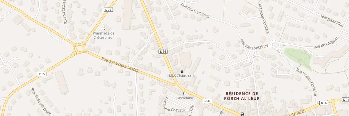 Plan du 27 Rue du Général de Gaulle à Châteauneuf-du-Faou