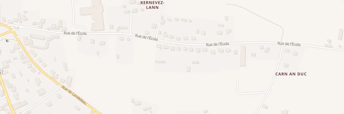 Plan du 39 Rue de l’Ecole à Plonévez-du-Faou