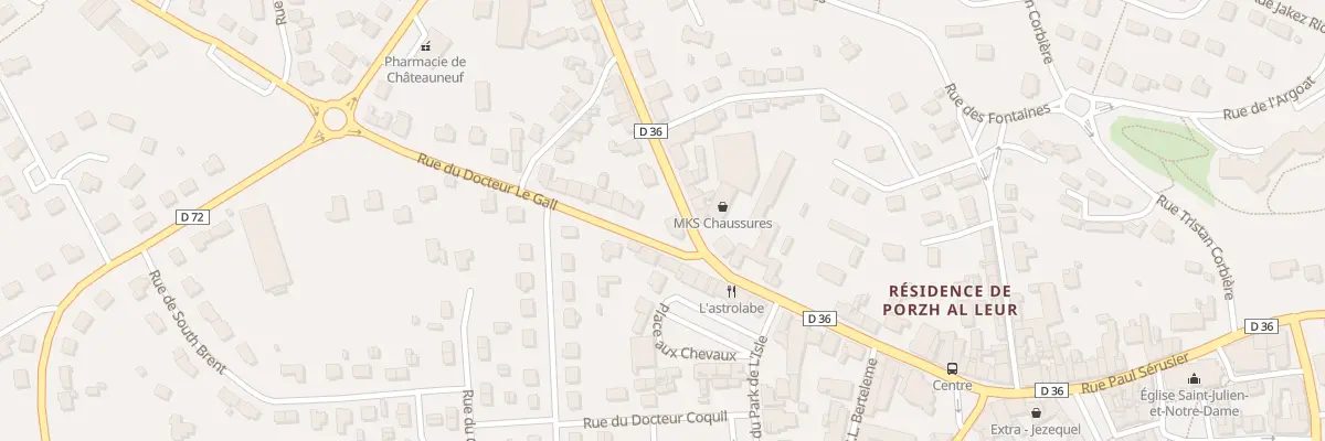 Plan du 22 Rue du Général de Gaulle à Châteauneuf-du-Faou