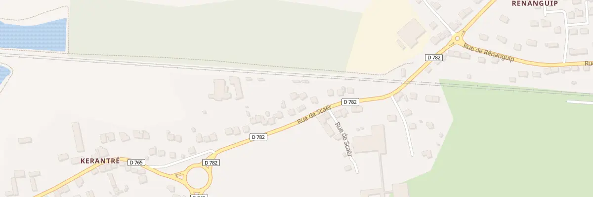 Plan du 39 Rue de Scaër à Rosporden