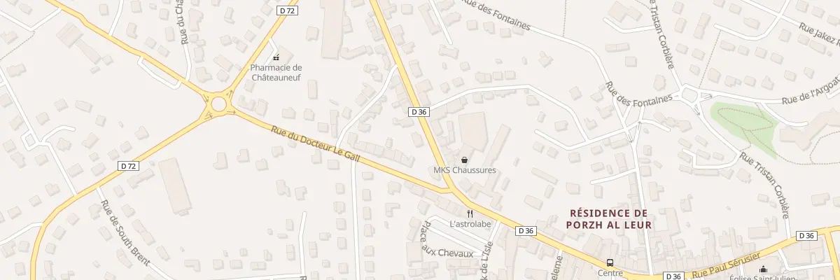 Plan du 24 Rue du Général de Gaulle à Châteauneuf-du-Faou