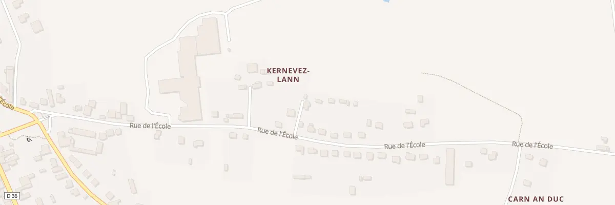 Plan du 56B Rue de l’Ecole à Plonévez-du-Faou