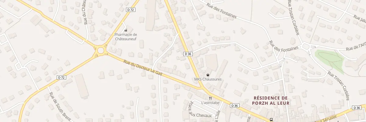 Plan du 26 Rue du Général de Gaulle à Châteauneuf-du-Faou
