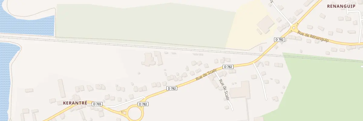 Plan du 35 Rue de Scaër à Rosporden
