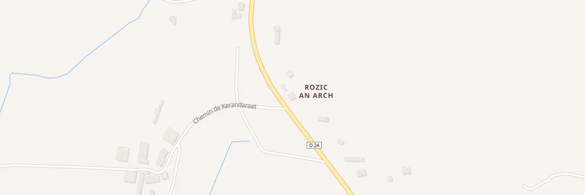 Plan du 1600 Rte de Rosporden à Melgven