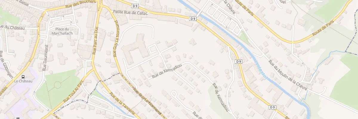 Plan du 14 Rue de Kermadiou à Morlaix