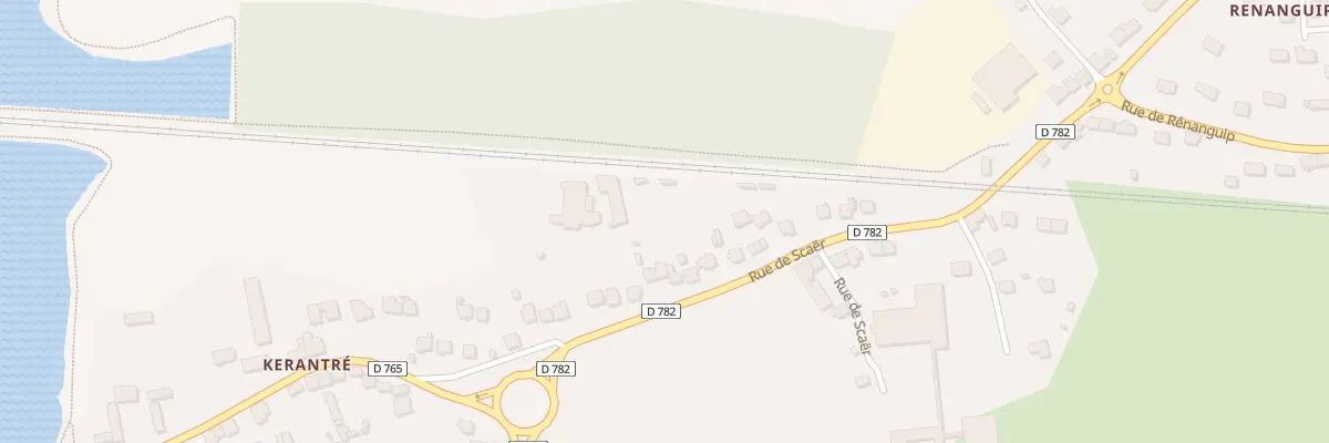 Plan du 31 Rue de Scaër à Rosporden