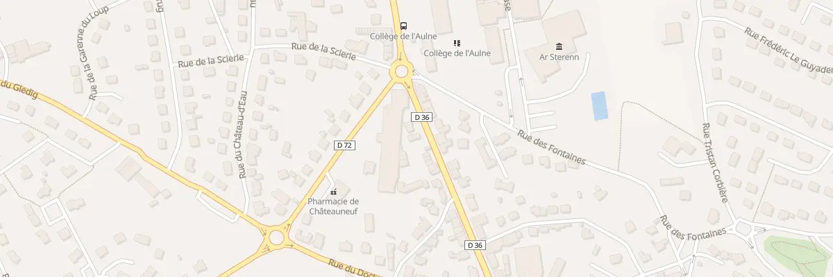 Plan du 54 Rue du Général de Gaulle à Châteauneuf-du-Faou