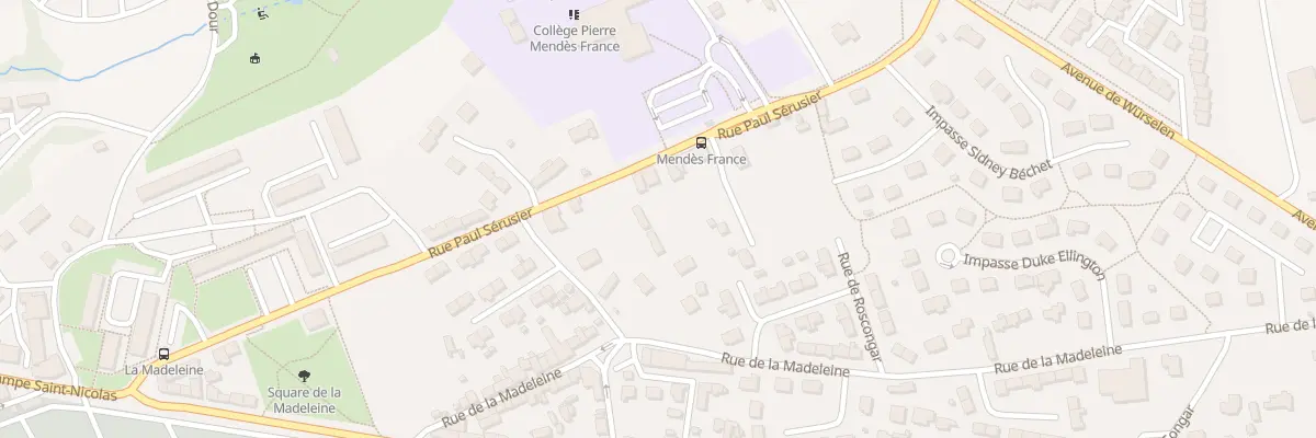 Plan du 25 Rue Paul Sérusier à Morlaix