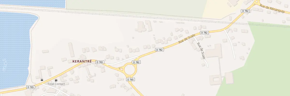 Plan du 21 Rue de Scaër à Rosporden