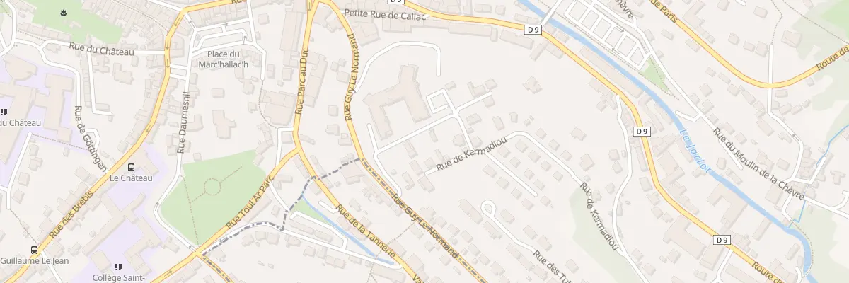 Plan du 7 Rue de Kermadiou à Morlaix