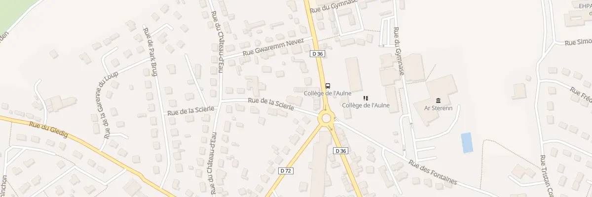 Plan du 1B Rue de la Scierie à Châteauneuf-du-Faou