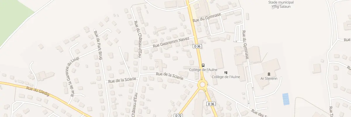 Plan du 3 Rue de la Scierie à Châteauneuf-du-Faou