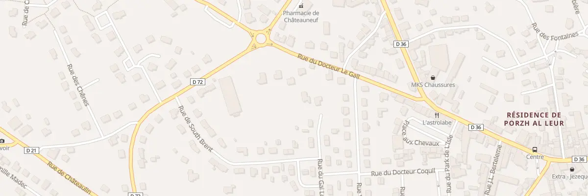 Plan du 20 Rue du Docteur Le Gall à Châteauneuf-du-Faou
