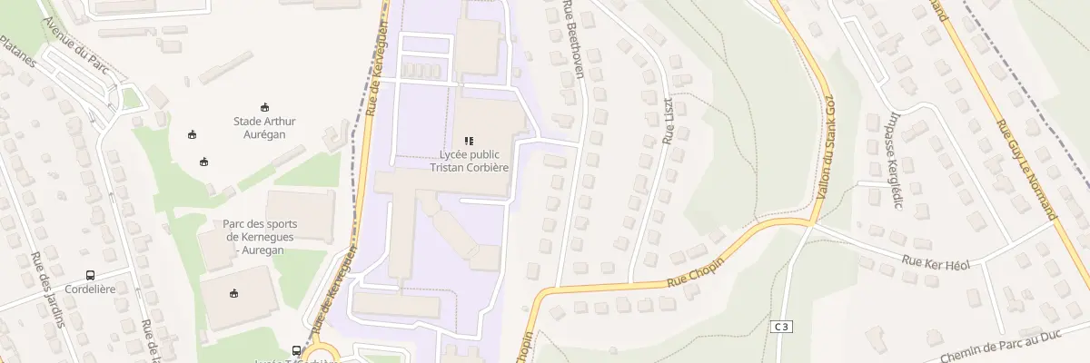 Plan du 23 Rue Beethoven à Plourin-lès-Morlaix