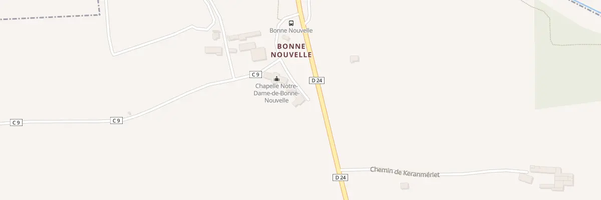 Plan du 54 Imp de la Chapelle à Melgven