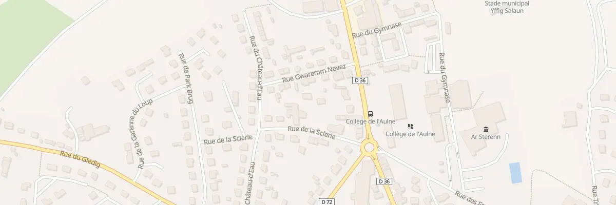 Plan du 5 Rue de la Scierie à Châteauneuf-du-Faou