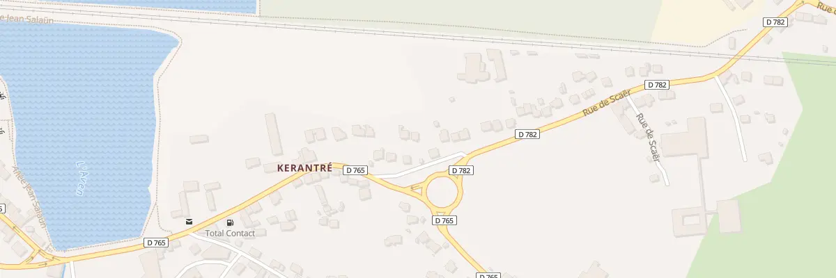 Plan du 9 Rue de Scaër à Rosporden