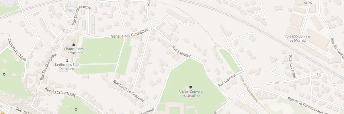 Plan du 10 Rue Laënnec à Morlaix