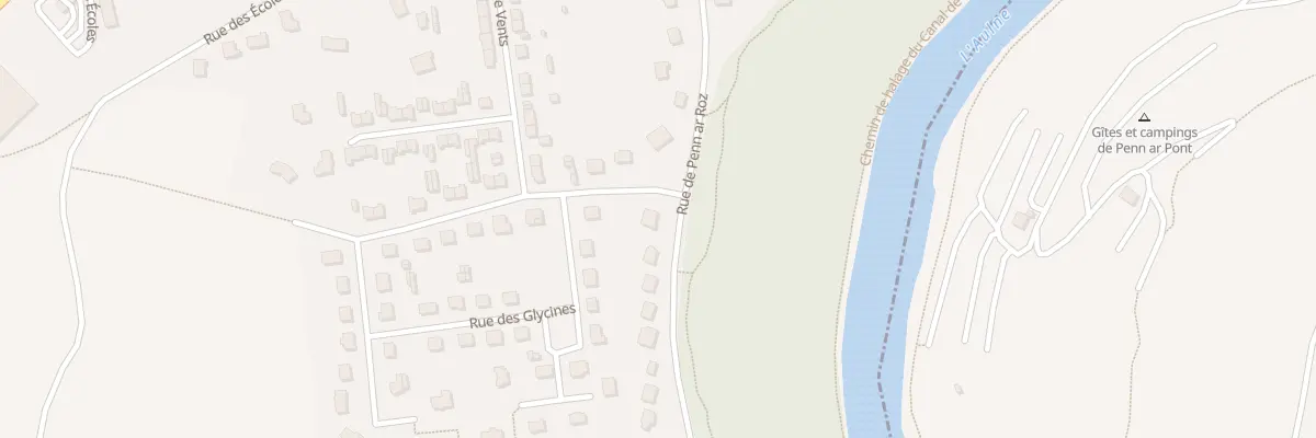 Plan du 17 Rue de Penn ar Roz à Châteauneuf-du-Faou